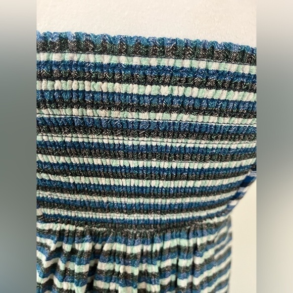 Maeve By Anthropologie Wavelet One Shoulder Strap Ruffle Dress  Size 2 - Picture 7 of 9